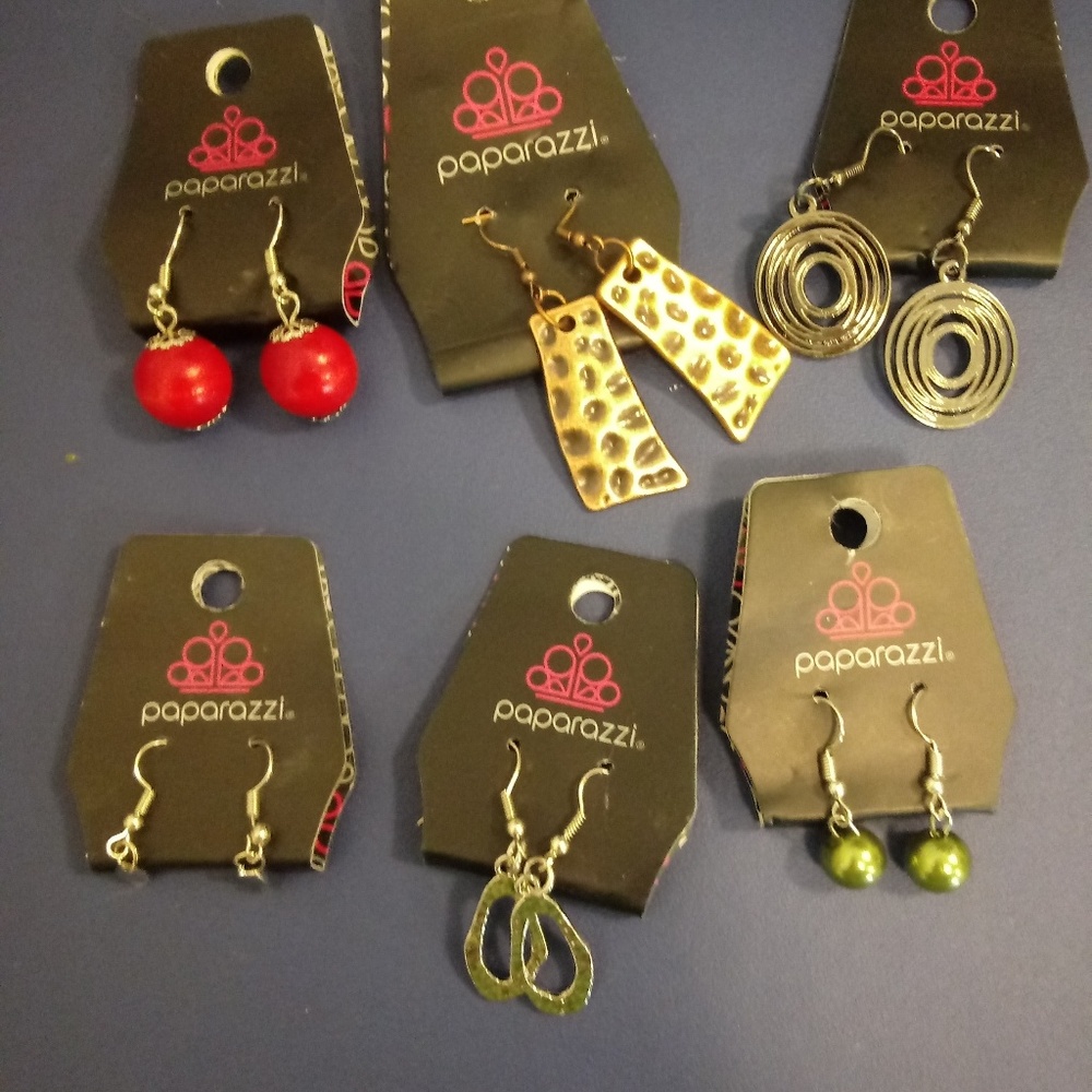 NWT Paparazzi Jewelry Set of 6 Earrings